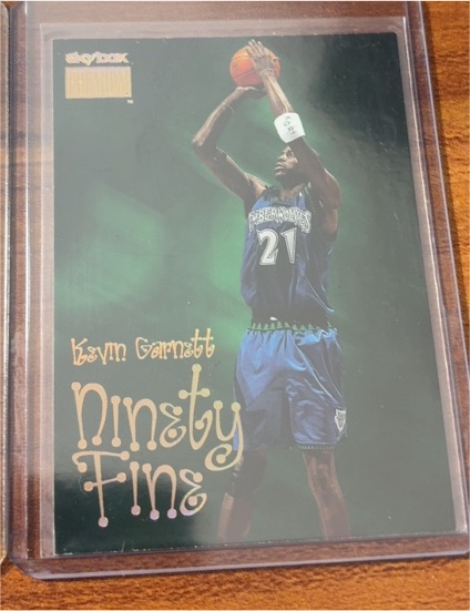1998-99 Skybox Premium #218 Kevin Garnett Ninety Fine — front