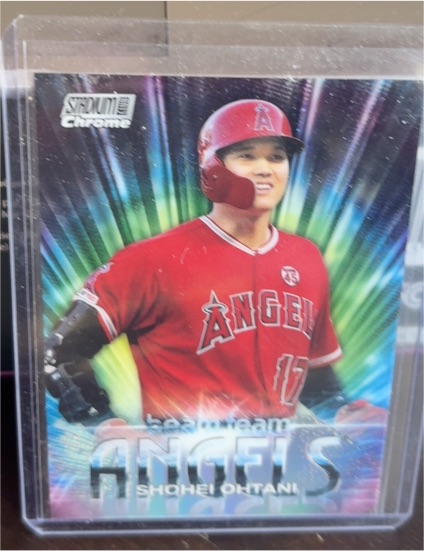 2020 Topps Stadium Club Chrome Baseball Gold Beam Team #BT-3 Shohei Ohtani — front