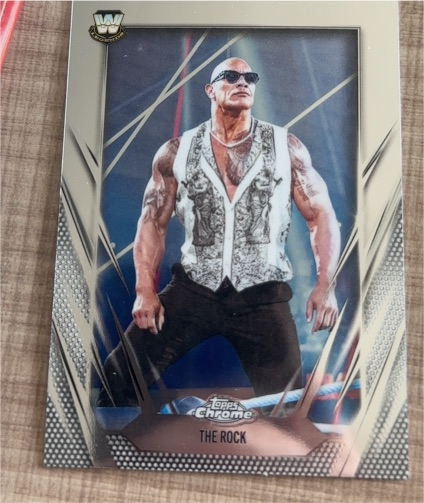 2026 Topps Chrome WWE #1 The Rock — front