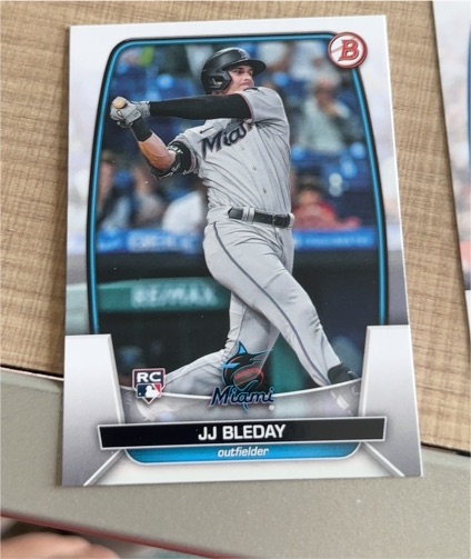 2023 Bowman #33 JJ Bleday Miami Marlins — front