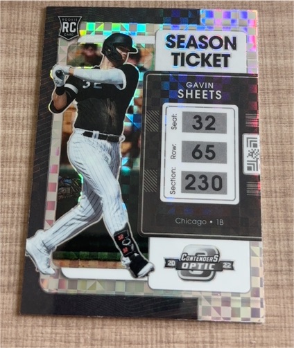 2022 Panini Chronicles Contenders Optic #6 Gavin Sheets — front