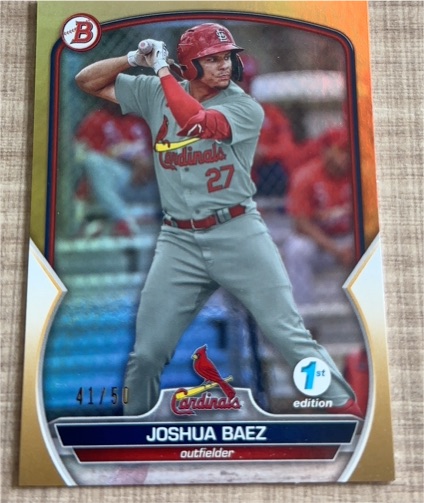 2023 Bowman 1st Edition #127 Joshua Baez — front