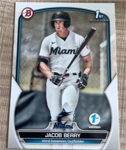 2023 Bowman #BP-108 Jacob Berry — front