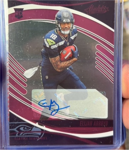 2025 Panini Absolute #123 Elijah Arroyo Rookie Autograph — front