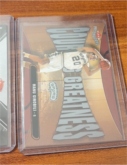 2003-04 Fleer Patchworks #13 Manu Ginobili Courting Greatness — front