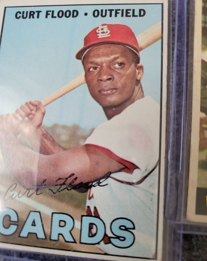 1967 Topps #245 Curt Flood — front