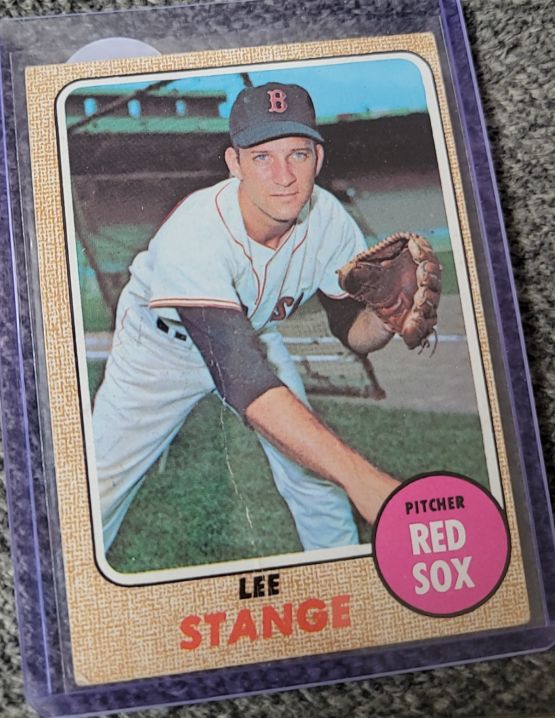 1968 Topps #593 Lee Stange — front