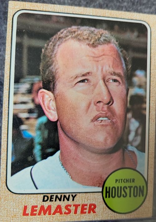 1968 Topps #491 Denny Lemaster Houston Astros — front