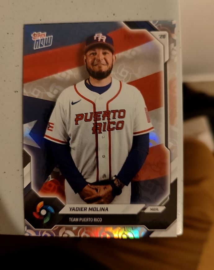 2023 Topps Now #26 Yadier Molina — front