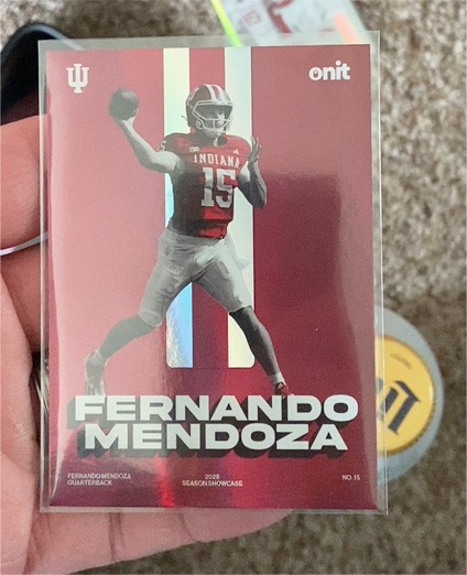 2025 Onit Indiana Hoosiers Season Showcase #R-1 Fernando Mendoza — front