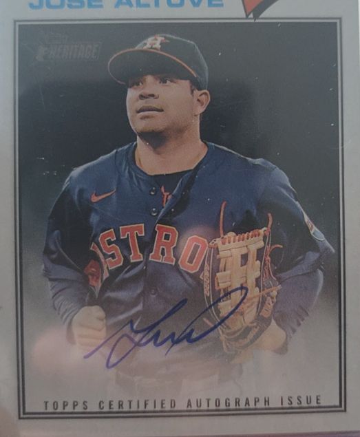 2026 Topps Heritage #ROA-JA Jose Altuve — front