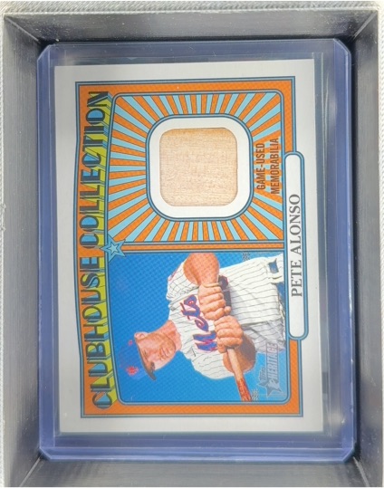 2021 Topps Heritage #CC-PA Pete Alonso Clubhouse Collection Relics — front