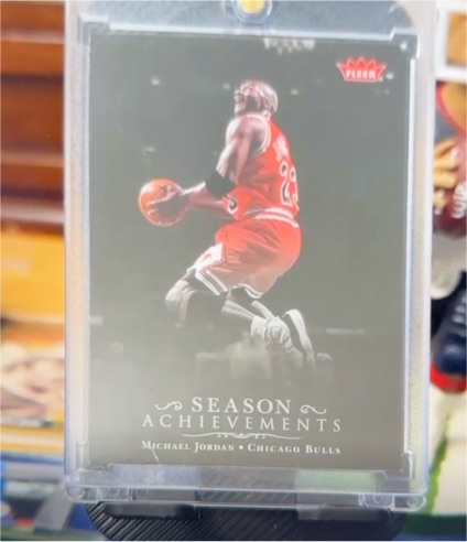 2007-08 Fleer #SH41 Michael Jordan Season Achievements — front