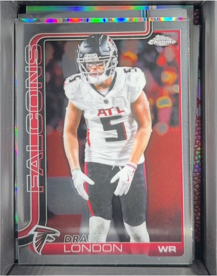 2025 Topps Chrome #12 Drake London — front