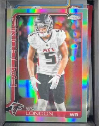 2025 Topps Chrome #12 Drake London — front