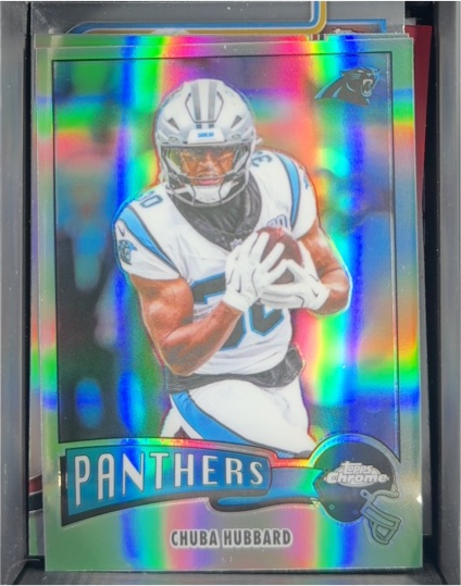 2025 Topps Chrome #1975-5 Chuba Hubbard — front