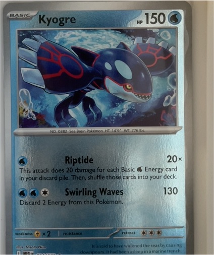 2023 Pokemon ME01: Mega Evolution #034 Kyogre — front