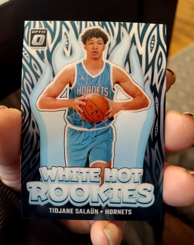 2024-25 Panini Donruss Optic #3 Tidjane Salaün White Hot Rookies — front