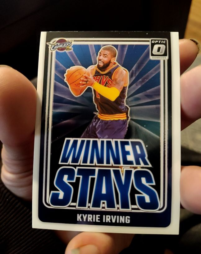 2024-25 Panini Donruss Optic #10 Kyrie Irving Winner Stays Cleveland Cavaliers — front