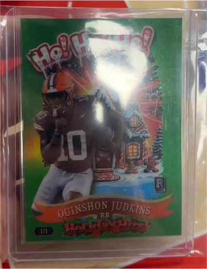 2025 Wild Card Holiday Hits #Ho Ho Ho Quinshon Judkins — front