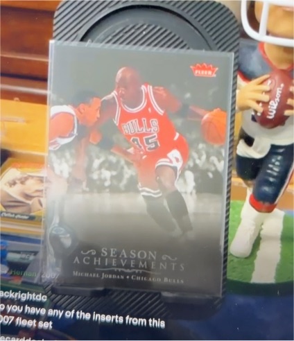 2007-08 Fleer #SH47 Michael Jordan Season Achievements — front