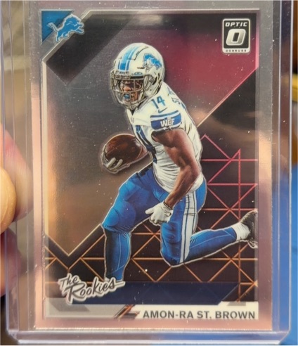 2021 Panini Donruss Optic The Rookies #TR-17 Amon-Ra St. Brown — front