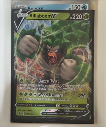 2020 Pokemon TCG Sword & Shield #SWSH014 Rillaboom V — front
