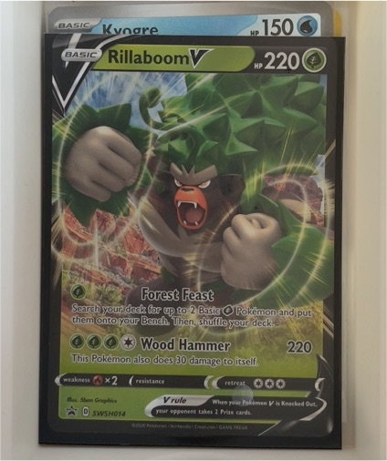 2020 Pokémon TCG Sword & Shield #SWSH014 Rillaboom V — front