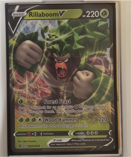 2020 Pokémon TCG Sword & Shield #SWSH014 Rillaboom V — front