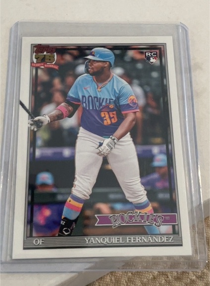 2026 Topps #T91-61 Yanquiel Fernandez — front