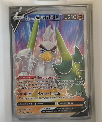 2020 Pokémon Vivid Voltage #174 Galarian Sirfetch'd V — front