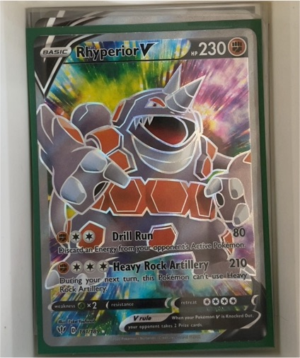 2020 Pokémon Darkness Ablaze #181 Rhyperior V — front