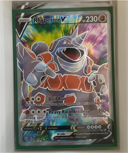 2020 Pokémon TCG Darkness Ablaze #181 Rhyperior V — front