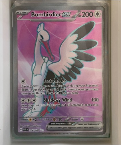 2022 Pokémon TCG SV04: Paradox Rift #234 Bombirdier EX — front