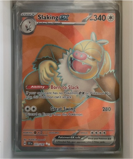 2024 Pokémon TCG SV08: Surging Sparks #227/191 Slaking ex — front