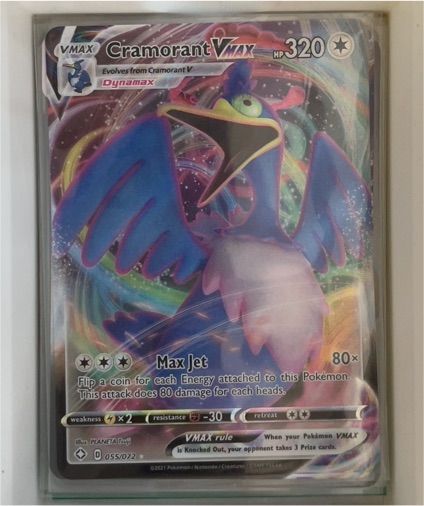 2021 Pokémon TCG Shining Fates #055 Cramorant VMAX — front