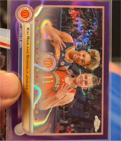 2022 Topps Chrome McDonald's #100 Kiki Rice and Gabriela Jaquez — front