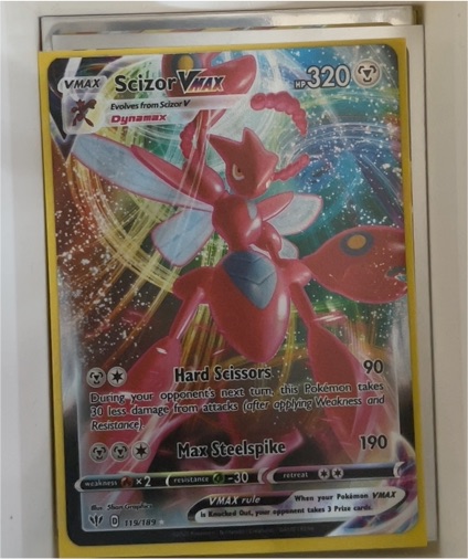 2020 Pokémon Darkness Ablaze #119 Scizor VMAX — front