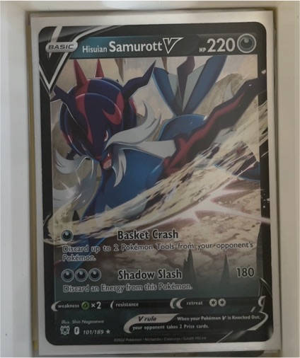 2022 Pokémon Sword & Shield Astral Radiance #101 Hisuian Samurott V — front