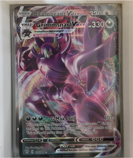 2020 Pokémon Sword & Shield Darkness Ablaze #115 Grimmsnarl VMAX — front