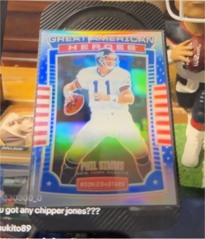 2017 Panini Rookies & Stars #28 Phil Simms Great American Heroes — front