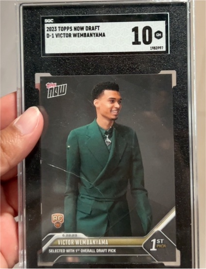 2023 Topps Now Draft #D1 Victor Wembanyama — front