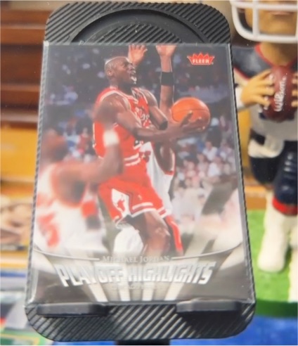 2007-08 Fleer #PH11 Michael Jordan Playoff Highlights — front