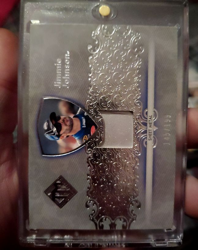 2012 Press Pass Total Memorabilia Jimmie Johnson Sheet Metal #TMJJ — front