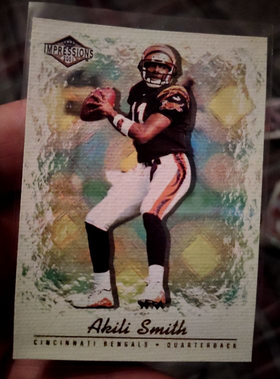 2001 Pacific Impressions #30 Akili Smith — front