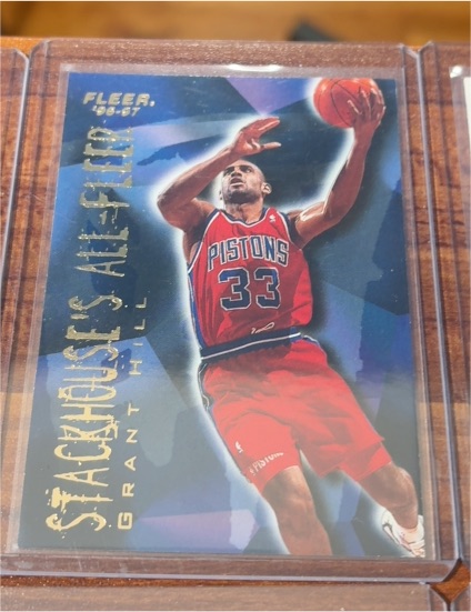 1996-97 Fleer #3 Grant Hill Stackhouse's All-Fleer — front