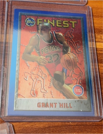 1995-96 Topps Finest #190 Grant Hill — front