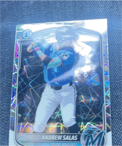 2025 Bowman Chrome #BCP-156 Andrew Salas — front