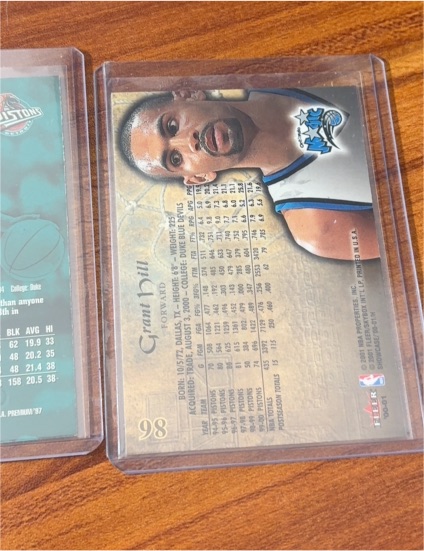 1996 Fleer #98 Grant Hill — front