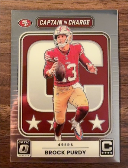 2025 Panini Donruss Optic #1 Brock Purdy Captain in Charge — front
